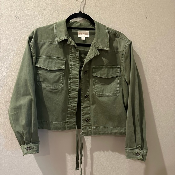 Ella Moss jacket with drawstring waist and beautiful embroidery on back - Picture 1 of 6